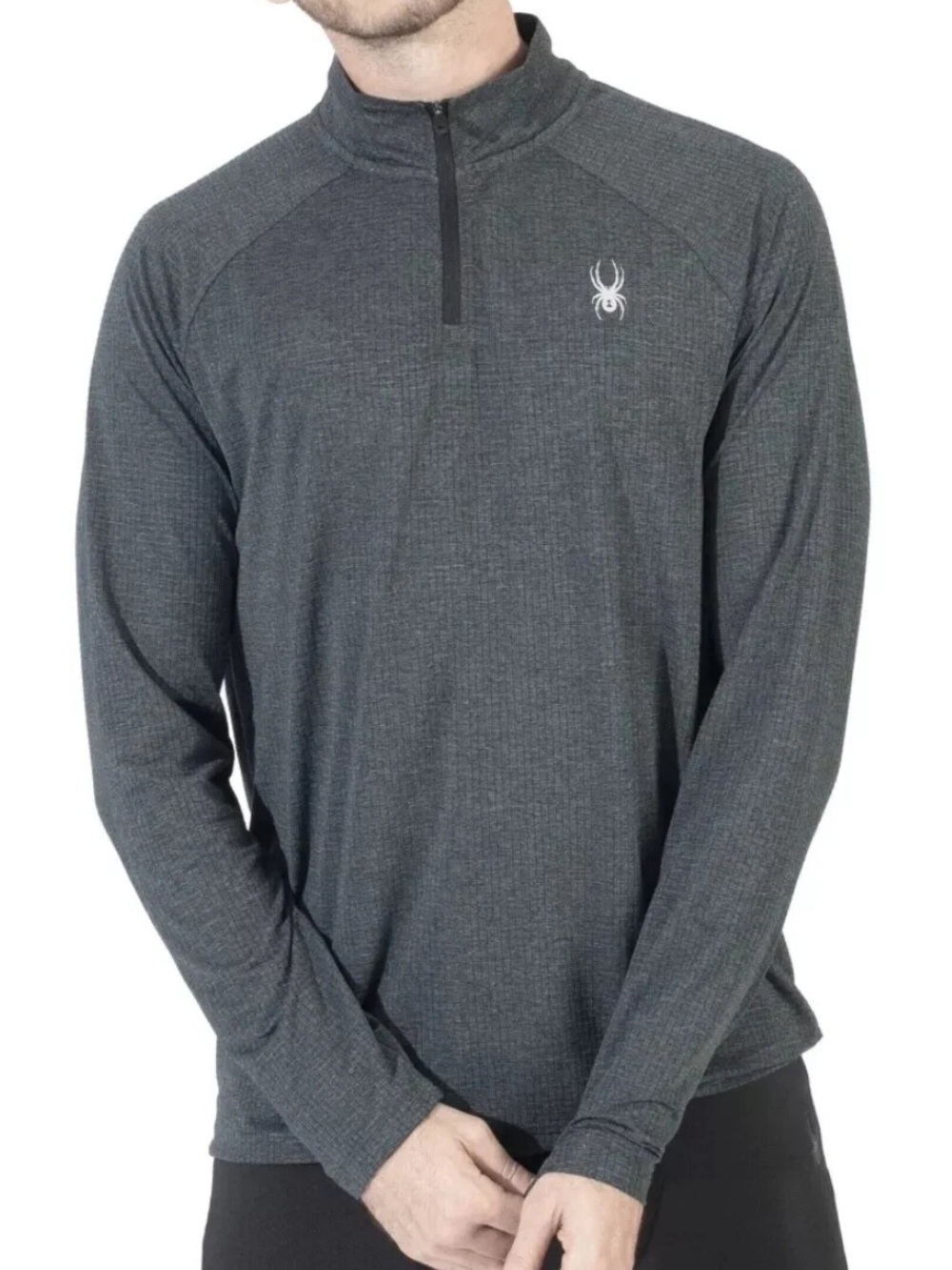 spyder active prow b quarter zip gray XXL
